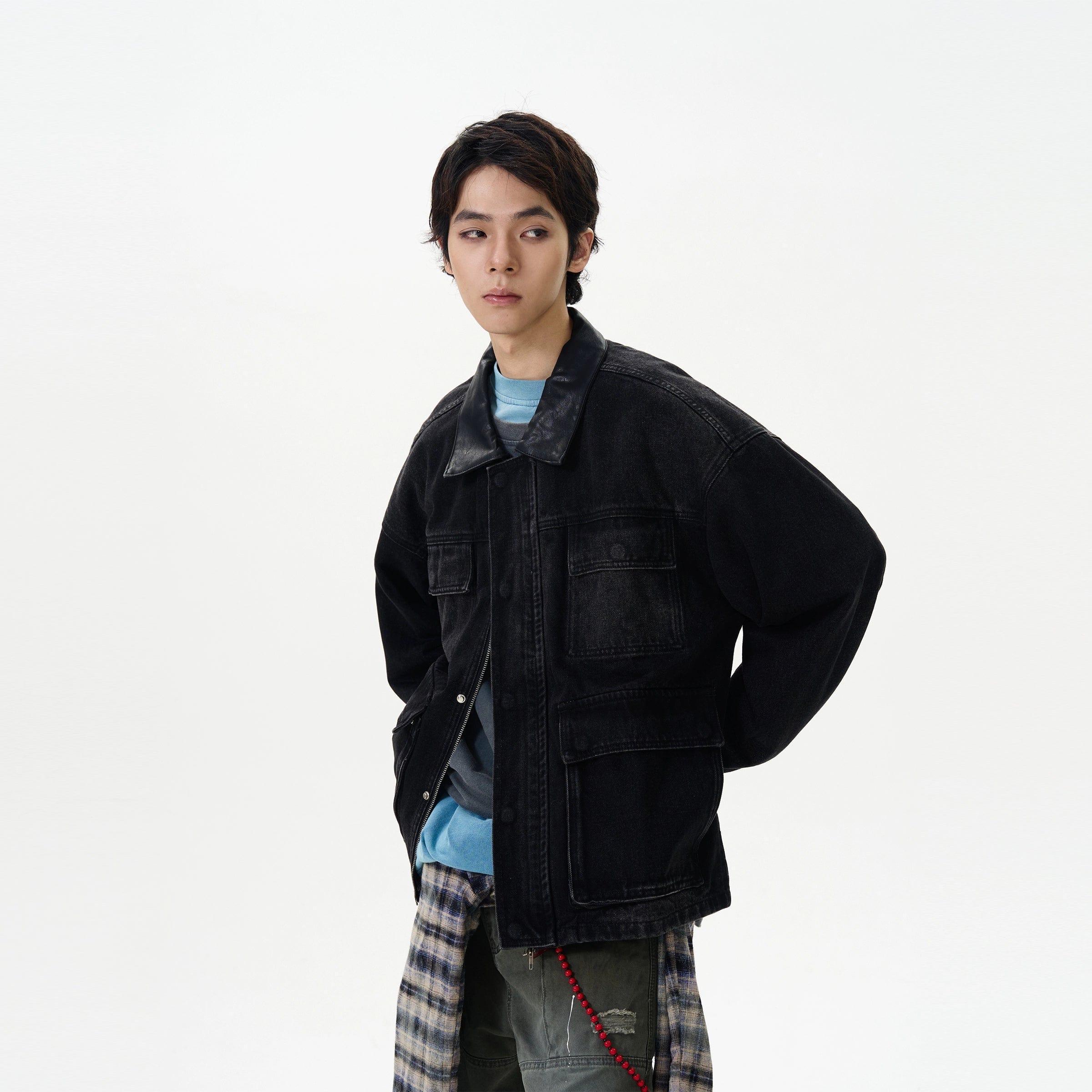 RT No. 12231 BLACK DENIM WORKWEAR JK Product Image