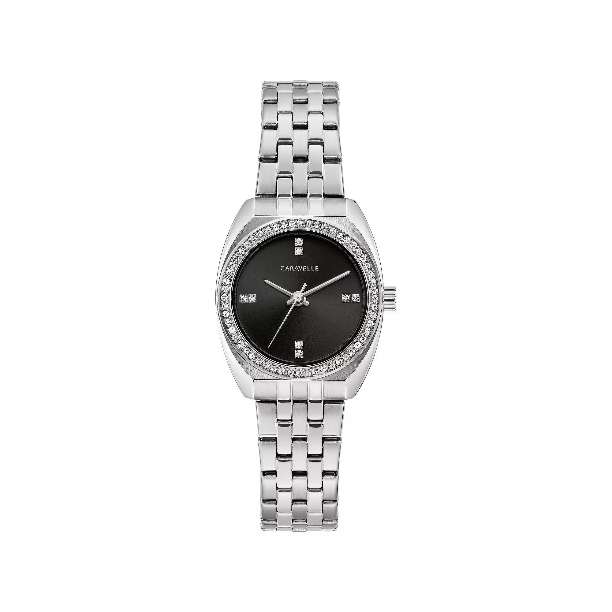 Caravelle by Bulova Women's Crystal Accent Stainless Steel Watch - 43L219, Size: Small, Silver Tone Product Image