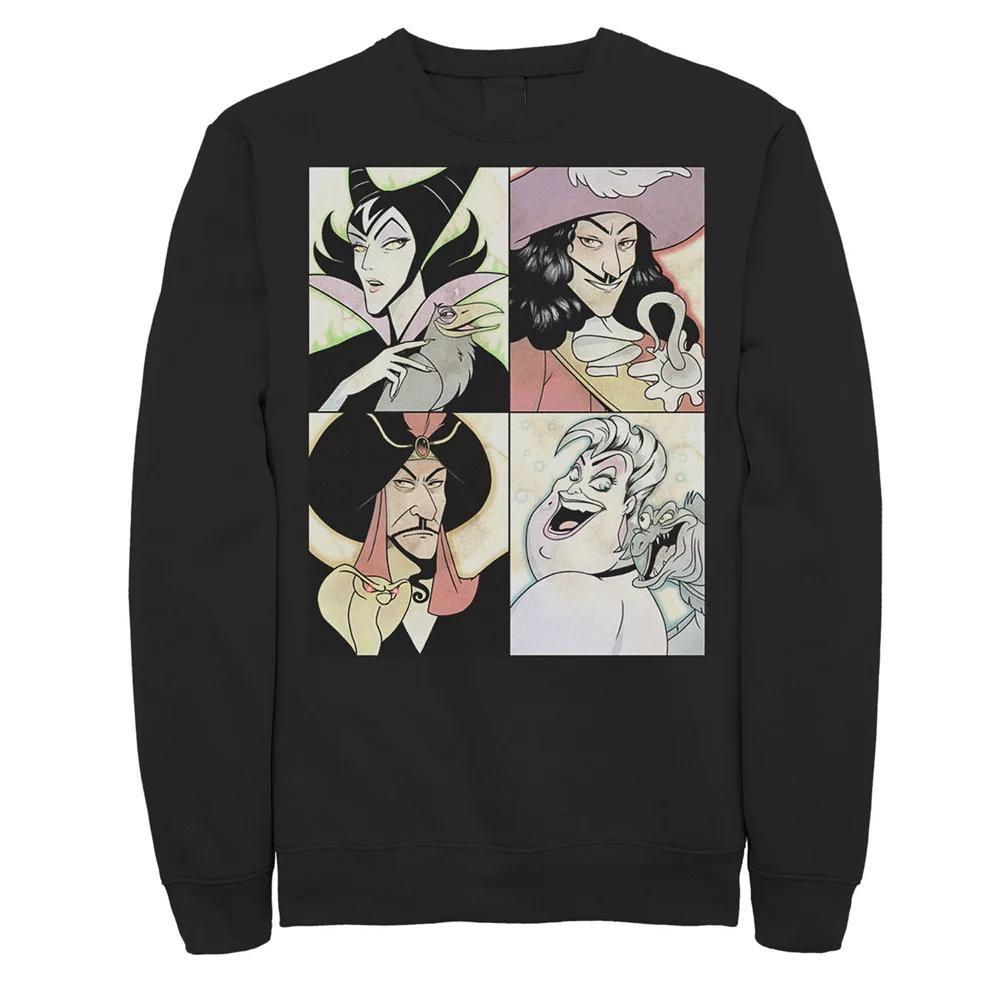 Disney Villains Maleficent, Captain Hook, Jafar, Ursula Men's Anime Sweatshirt, Size: 3XL, Black Product Image