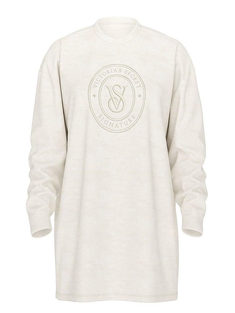 100% Cotton Long-Sleeve Sleep Tee Product Image