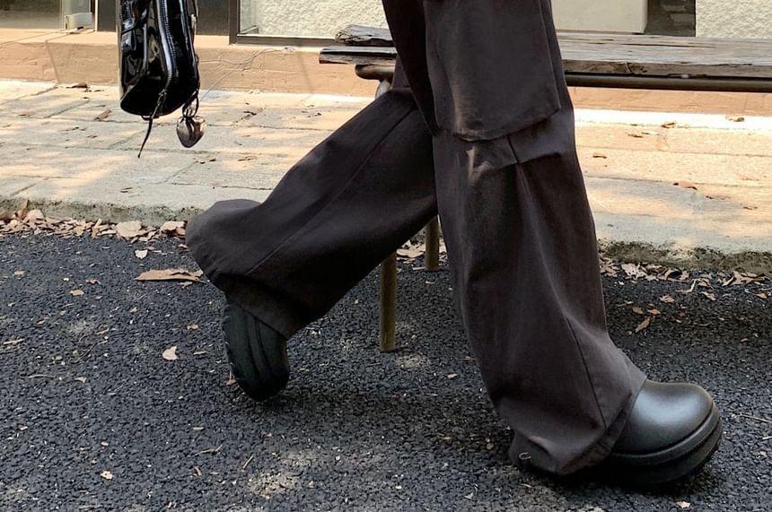 High Rise Wide Leg Cargo Pants Product Image