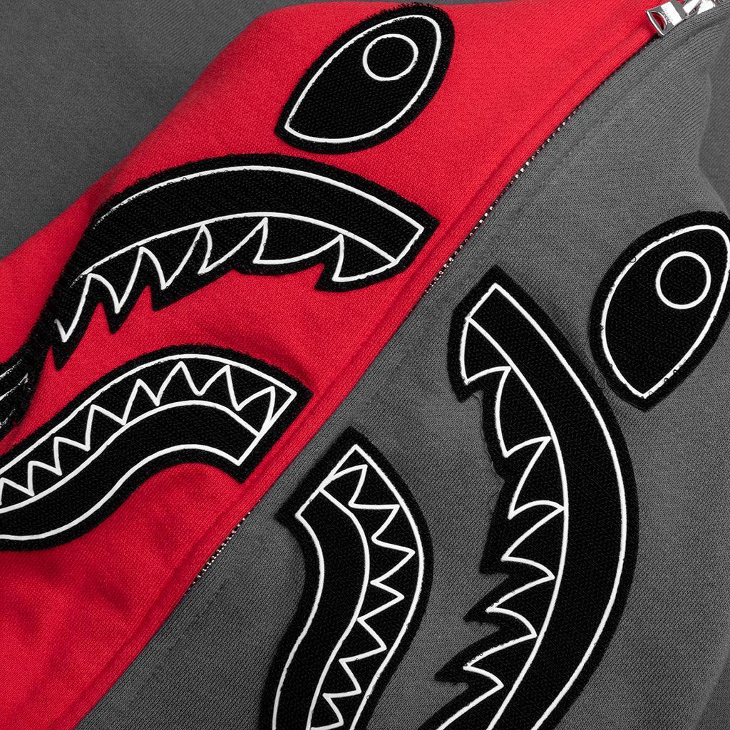 Shark Full Zip Hoodie Malaysia - Gray Male Product Image