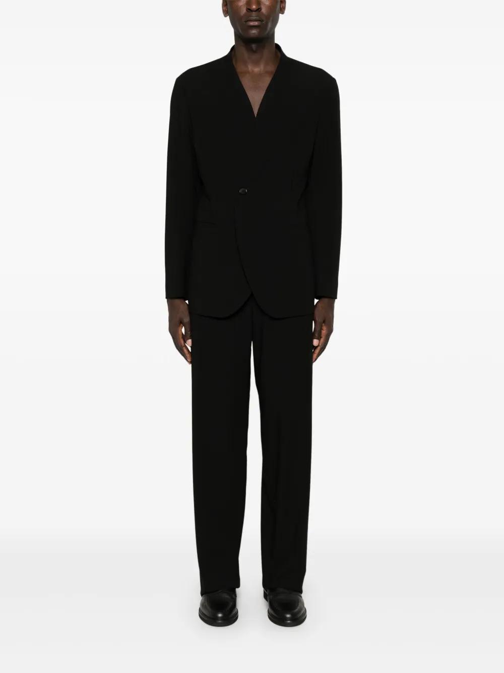 single-breasted virgin wool suit Product Image