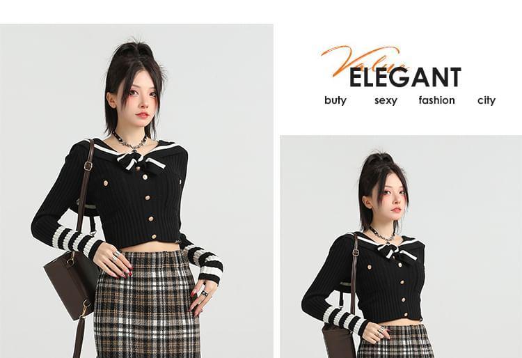 High Rise Plaid Midi Pencil Skirt Product Image