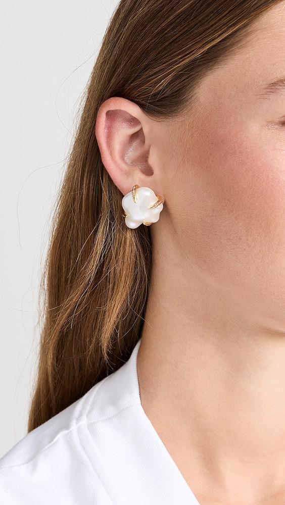 Kenneth Jay Lane Pearl Post Earrings | Shopbop Product Image