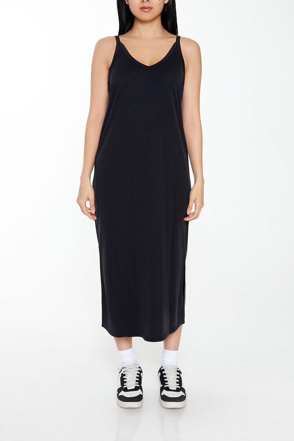 V-Neck Cami Maxi Slip Dress | Forever 21 Product Image