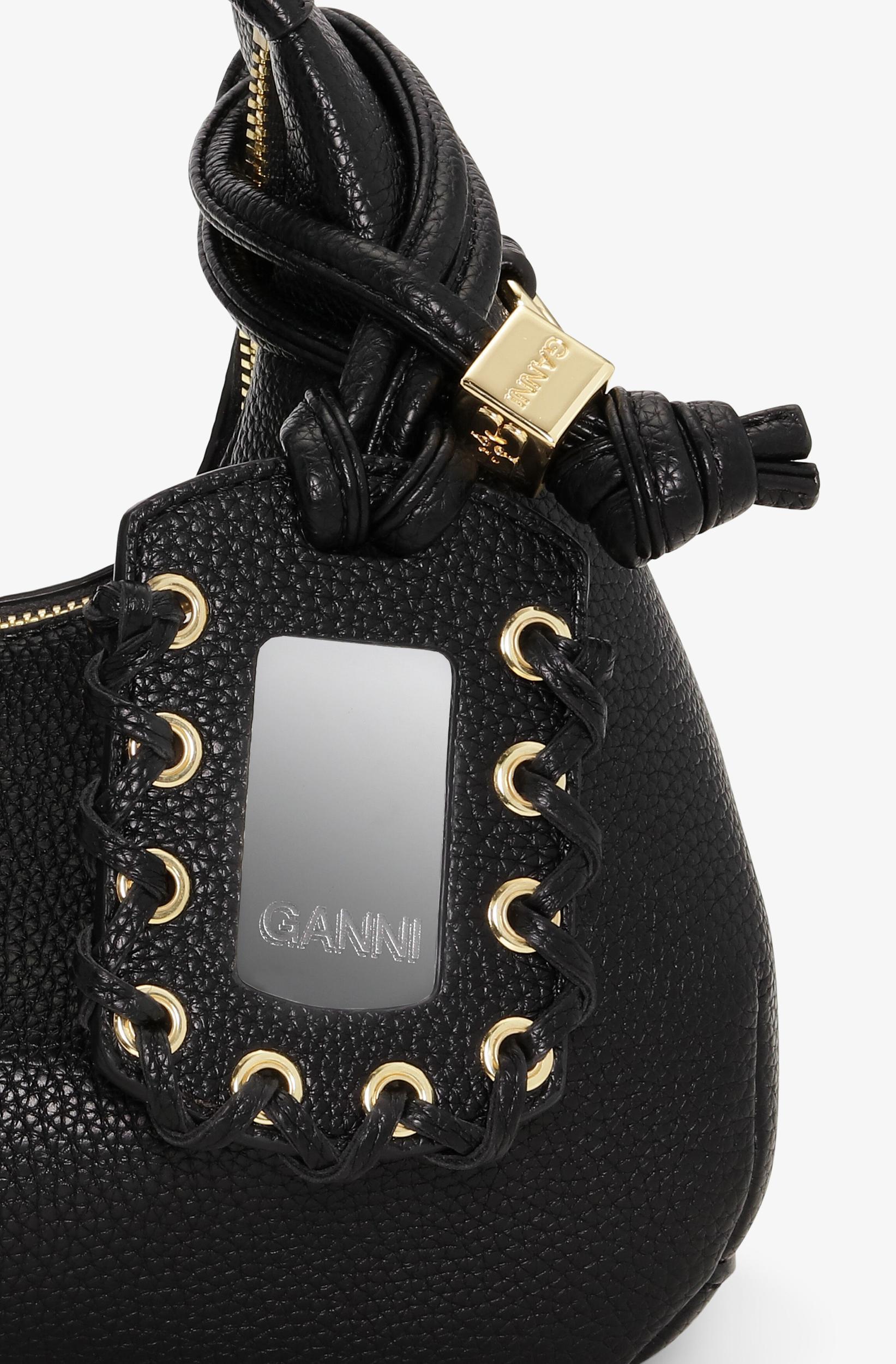 Black Mini Hobo Bag Product Image