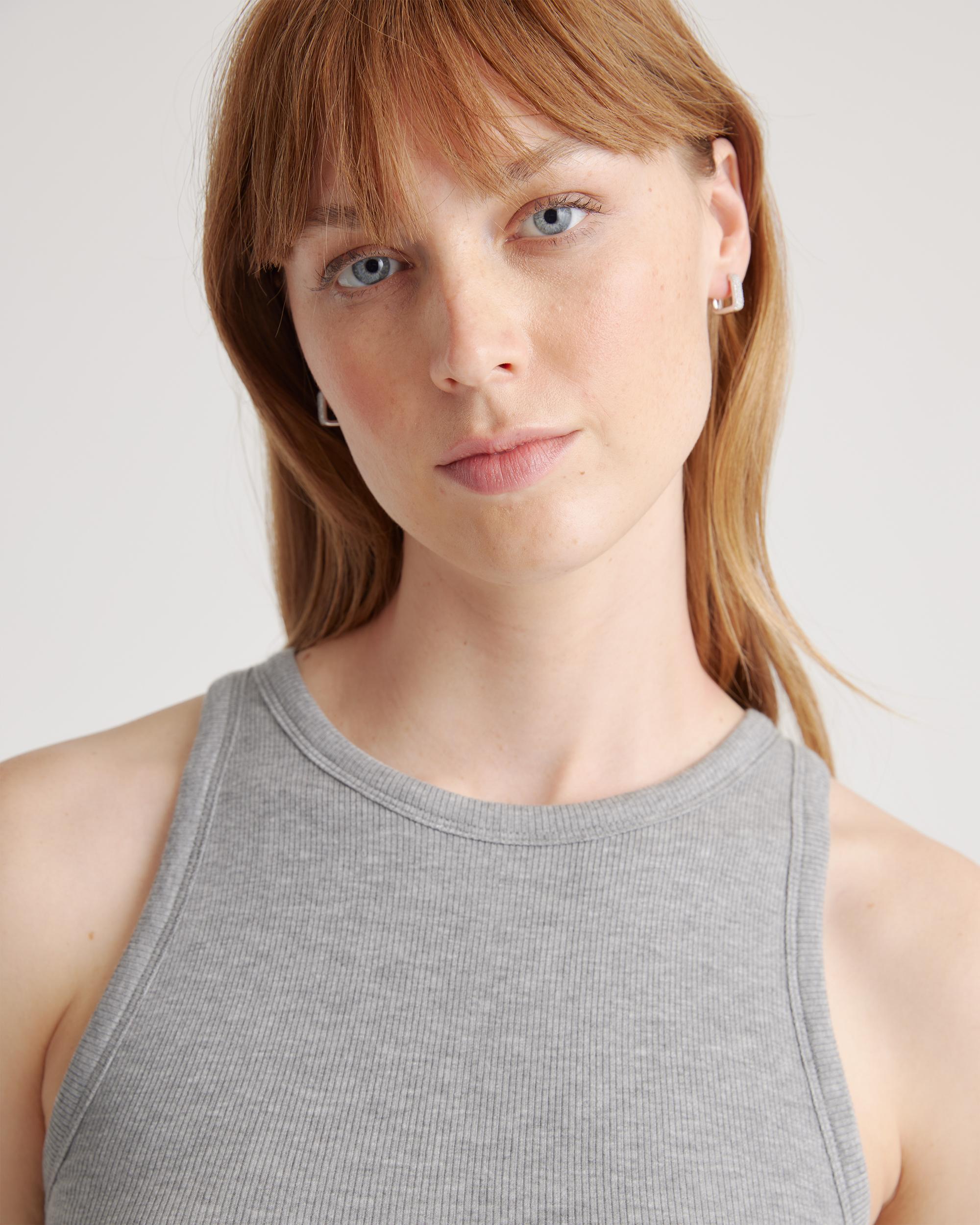 Quince | Women's Tencel Rib Knit Sleeveless Mini Dress Size XL Product Image