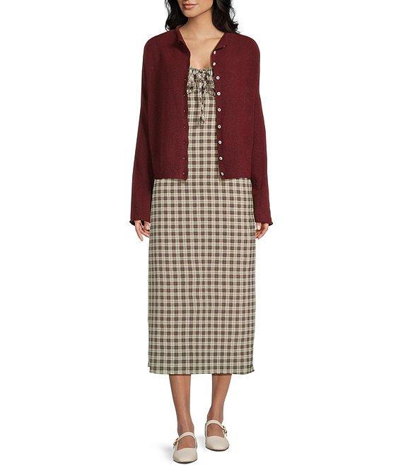 Things Between Sleeveless Plaid Midi Dress Product Image