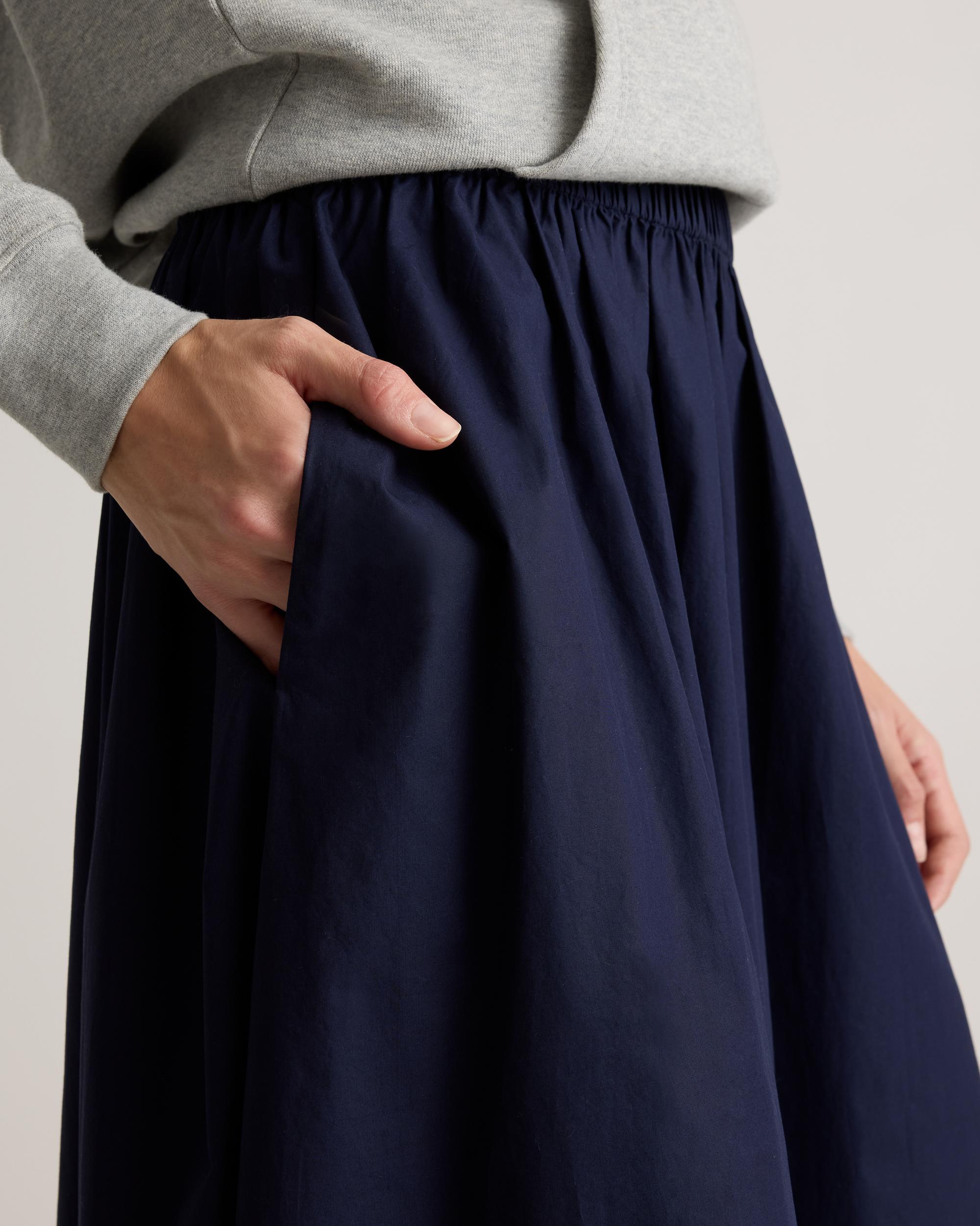 Quince | Women's Poplin A-line Maxi Skirt Size XL, Organic Cotton Product Image