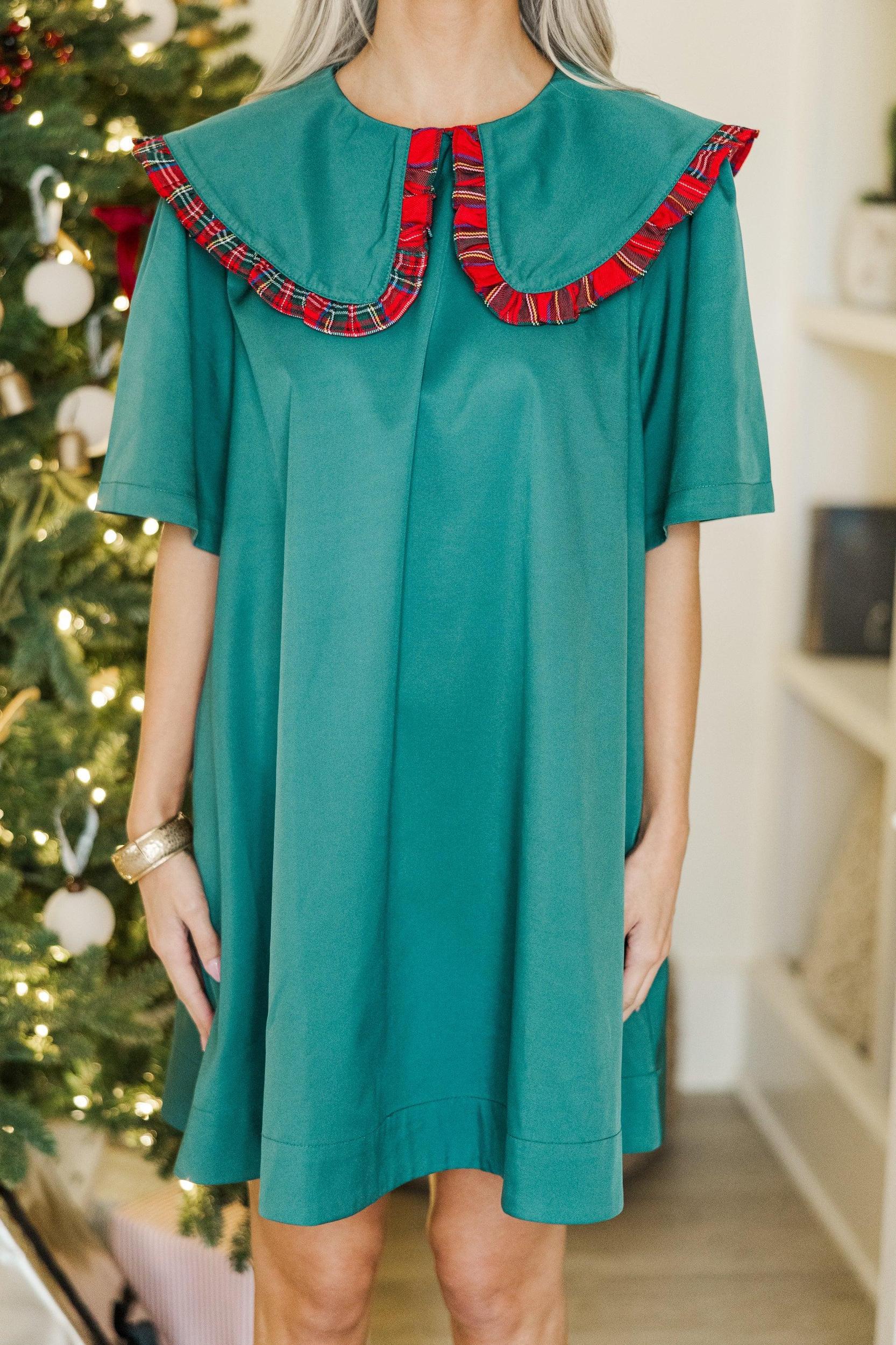 All In Plain Sight Green Dress Female Product Image