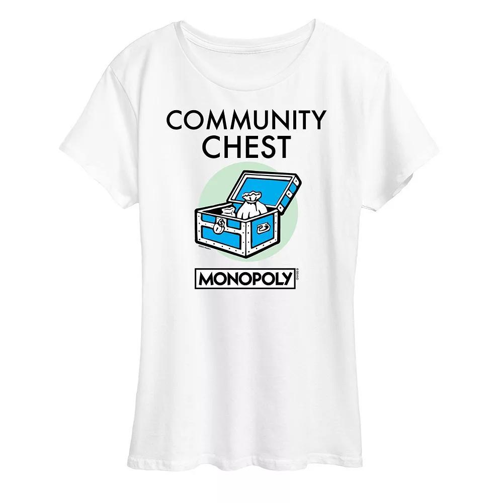 Womens Monopoly Community Chest Graphic Tee by Hasbro Product Image