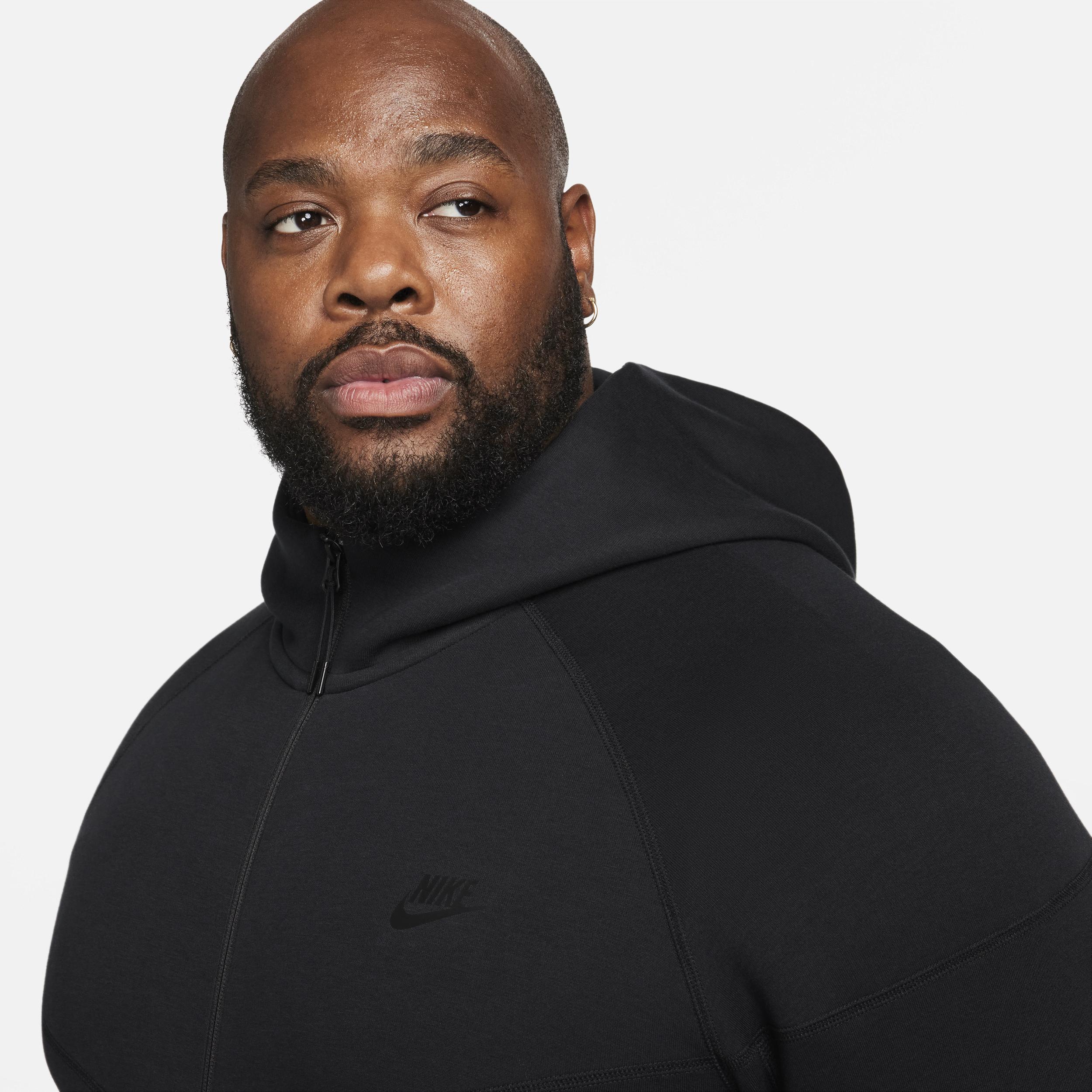 Nike Tech Fleece full zip hoodie in gray Product Image