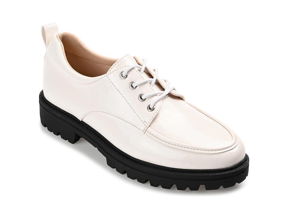 Journee Womens Tru Comfort Foam Zina Oxford Shoes Ivory Product Image