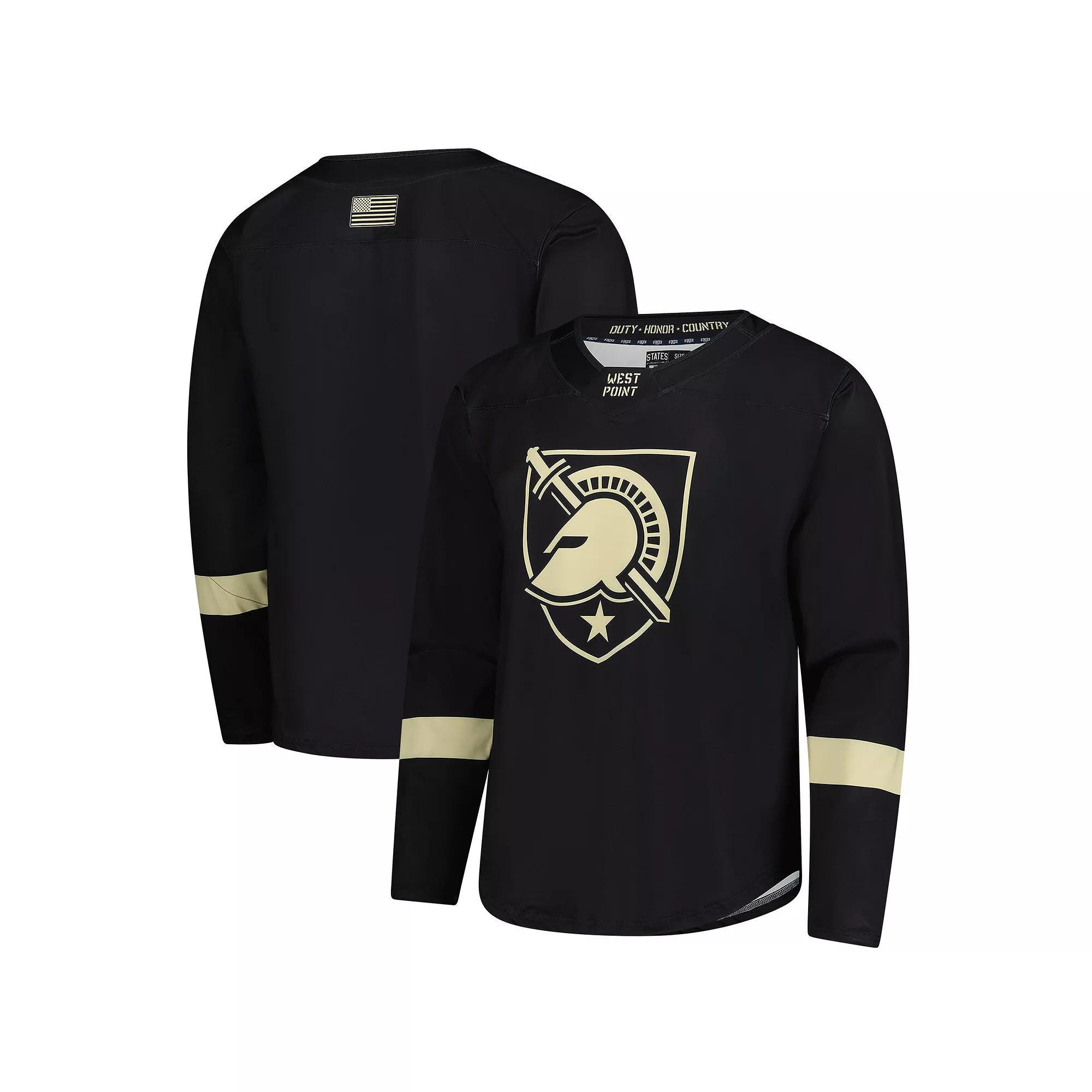 Men's Black Army Black Knights Replica Hockey Jersey, Size: XL, Nc2 Black Product Image