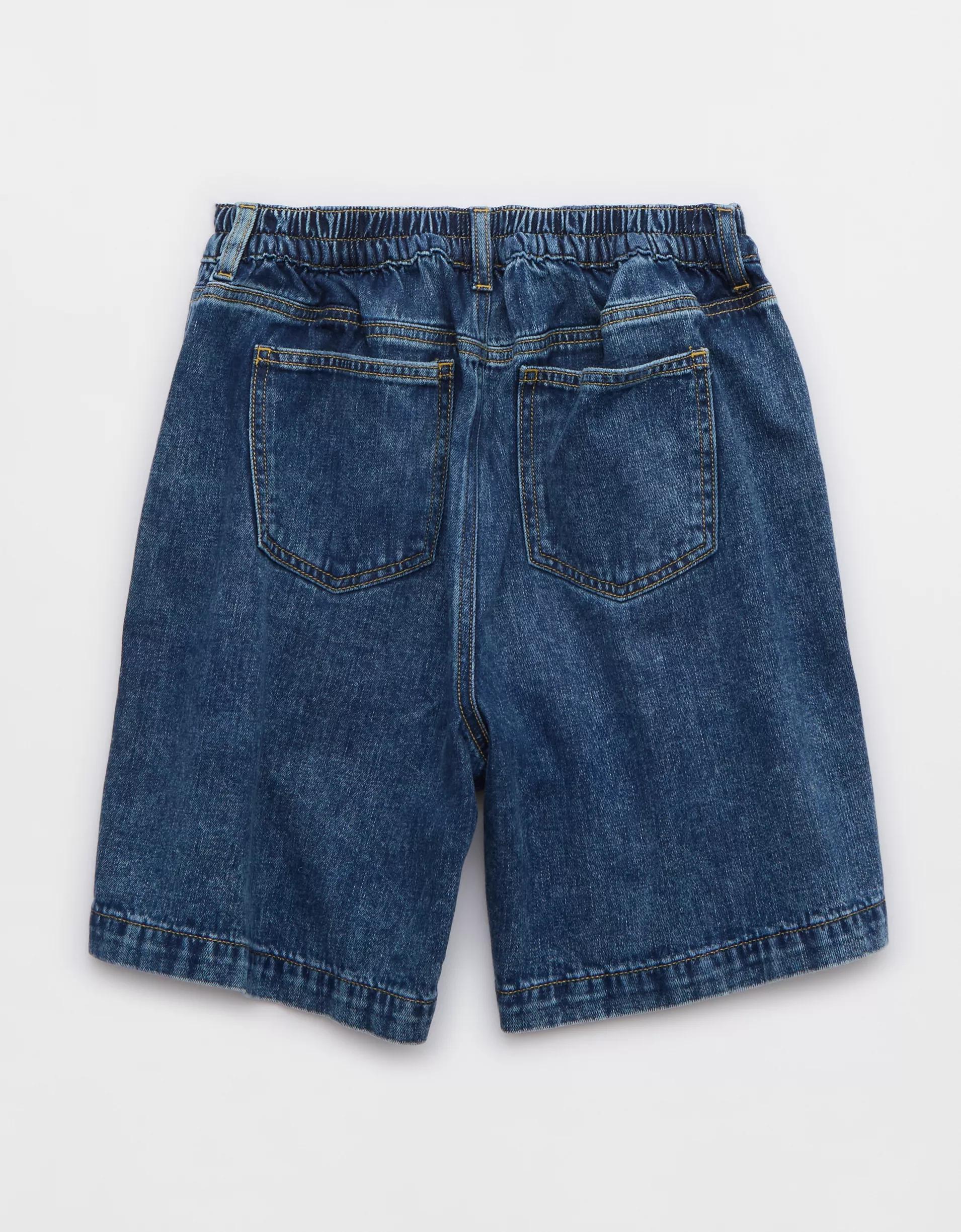 Aerie Denim Trouser Jort Product Image