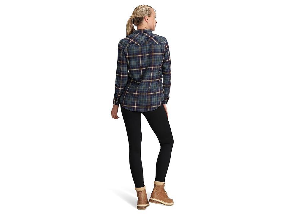 Royal Robbins Lieback Flex Tunic Long Sleeve (Ivory Rush Creek Plaid) Women's Clothing Product Image