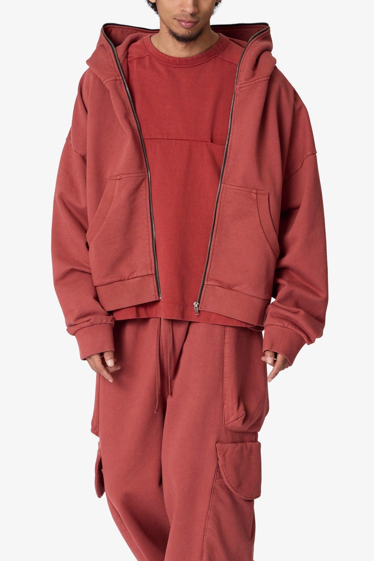 Full Zip Hoodie - Rust Product Image