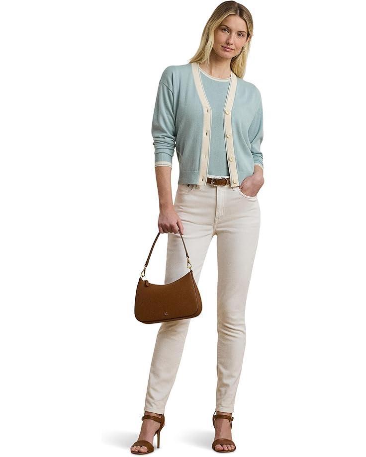 Cable-Knit Cotton Polo Sweater Product Image