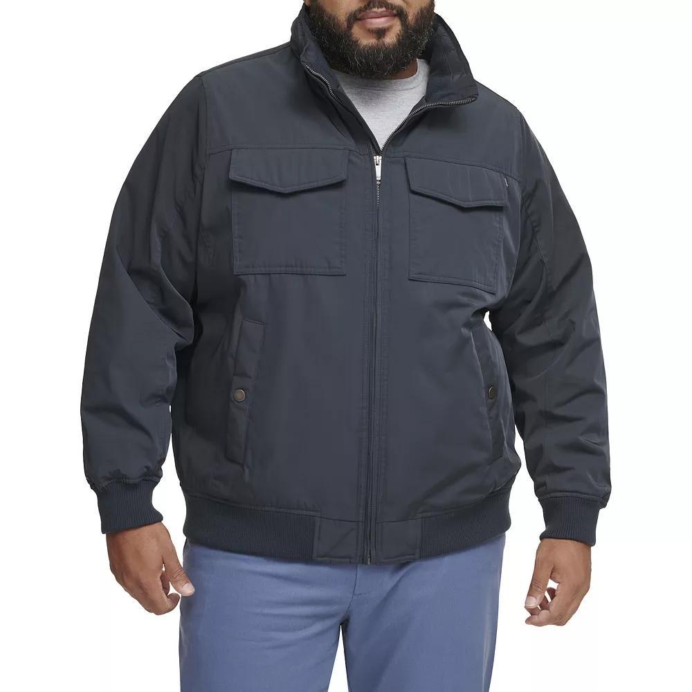 Big & Tall Dockers® Polytwill 2 Pocket Bomber Jacket, Men's, Size: 3XL Tall, Blue Product Image