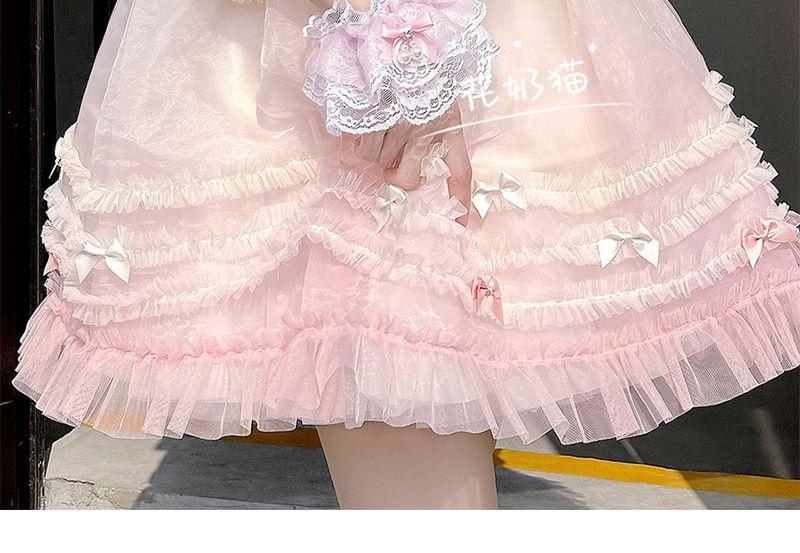 Bow Ruffle Decorative Cuffs Product Image