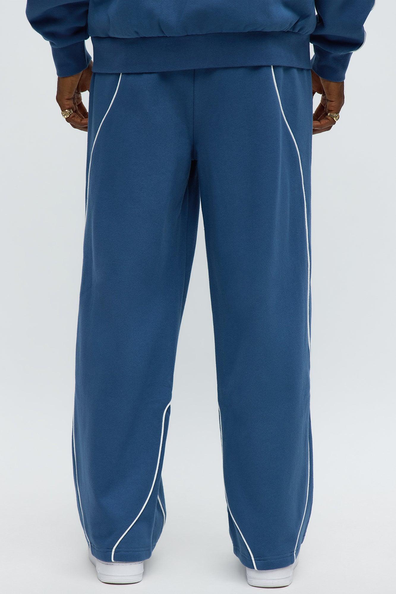 Pinstripe Sweatpant - Navy Product Image