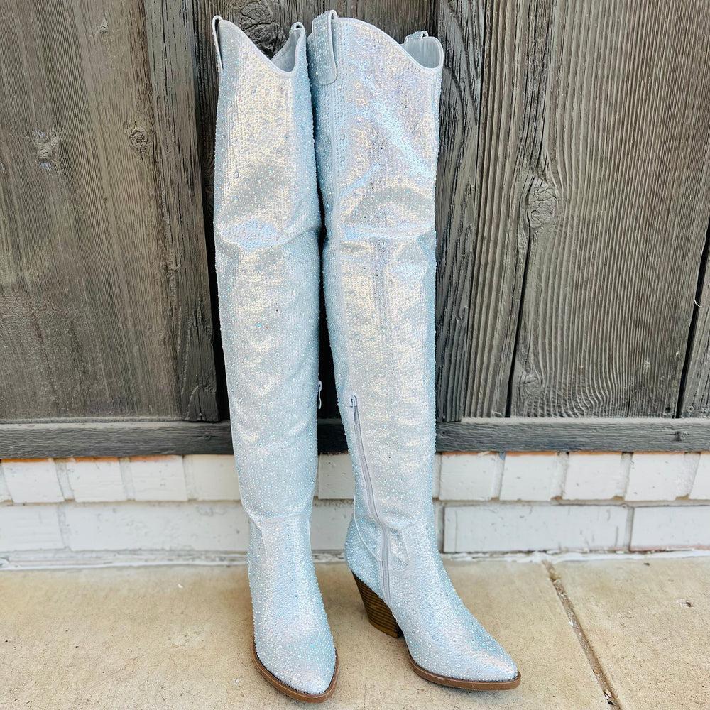 Bring Ya To Your Knees Rhinestone Boots* Product Image