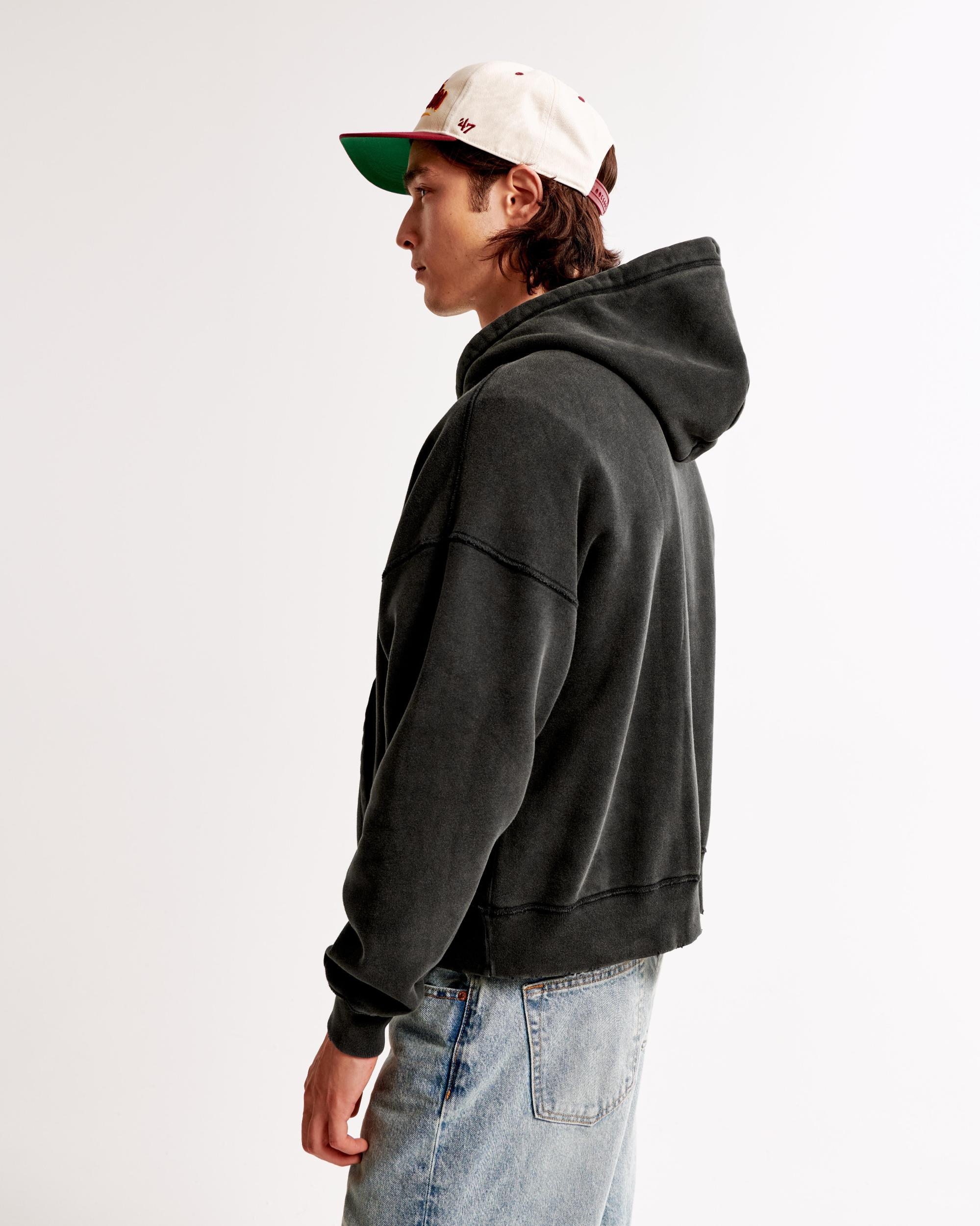 Essential Cropped Popover Hoodie Product Image