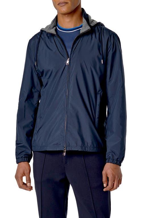 Mens Wind-Resistant Jacket with Detachable Hood Product Image