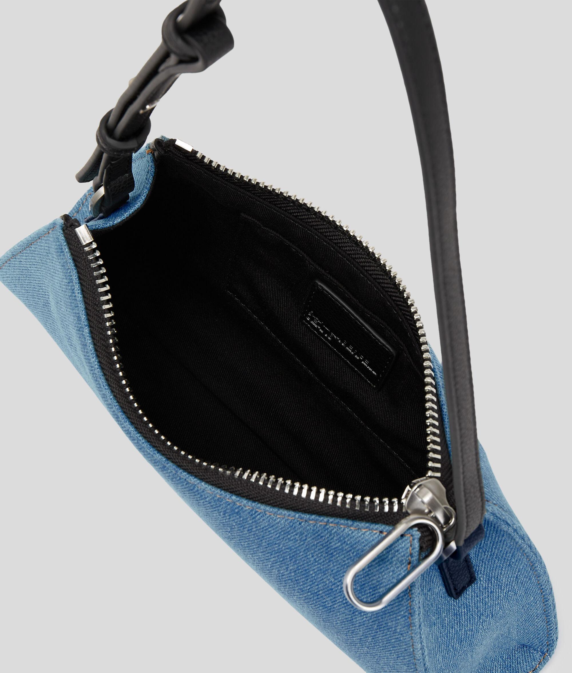 METAL LOGO DENIM SHOULDER BAG Product Image