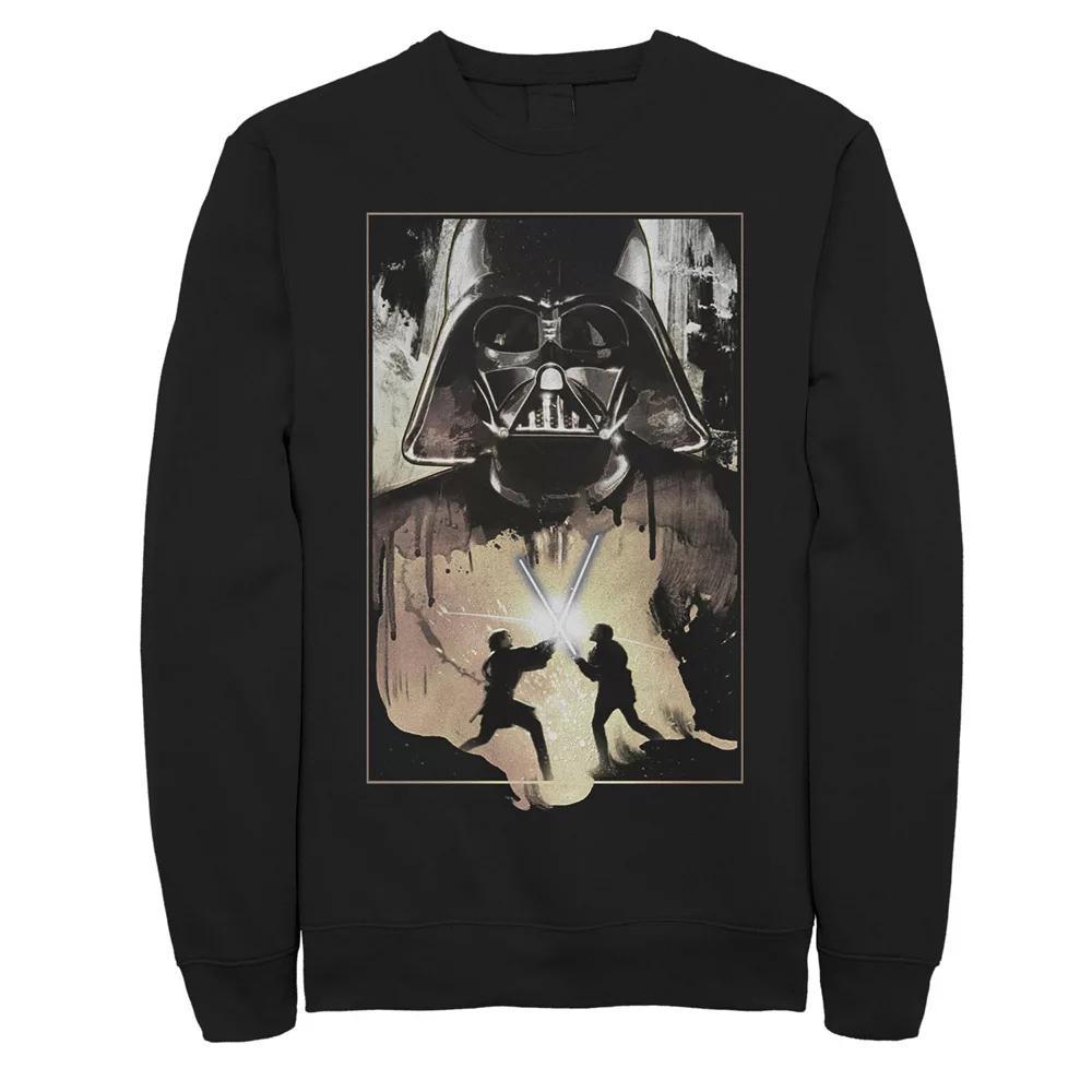 Big & Tall Star Wars Lightsaber Fight Sweatshirt, Men's, Size: 3XL Tall, Black Product Image