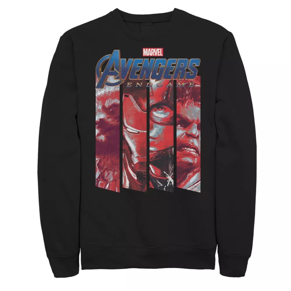 Men's Marvel Avengers Endgame Action Panel Sweatshirt, Size: XXL, Black Product Image