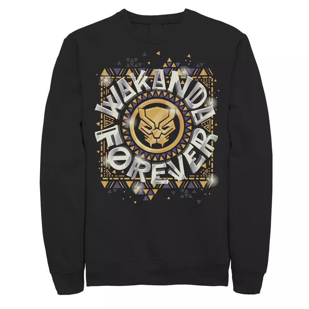 Men's Marvel Black Panther Gleaming Sweatshirt, Size: 3XL Product Image