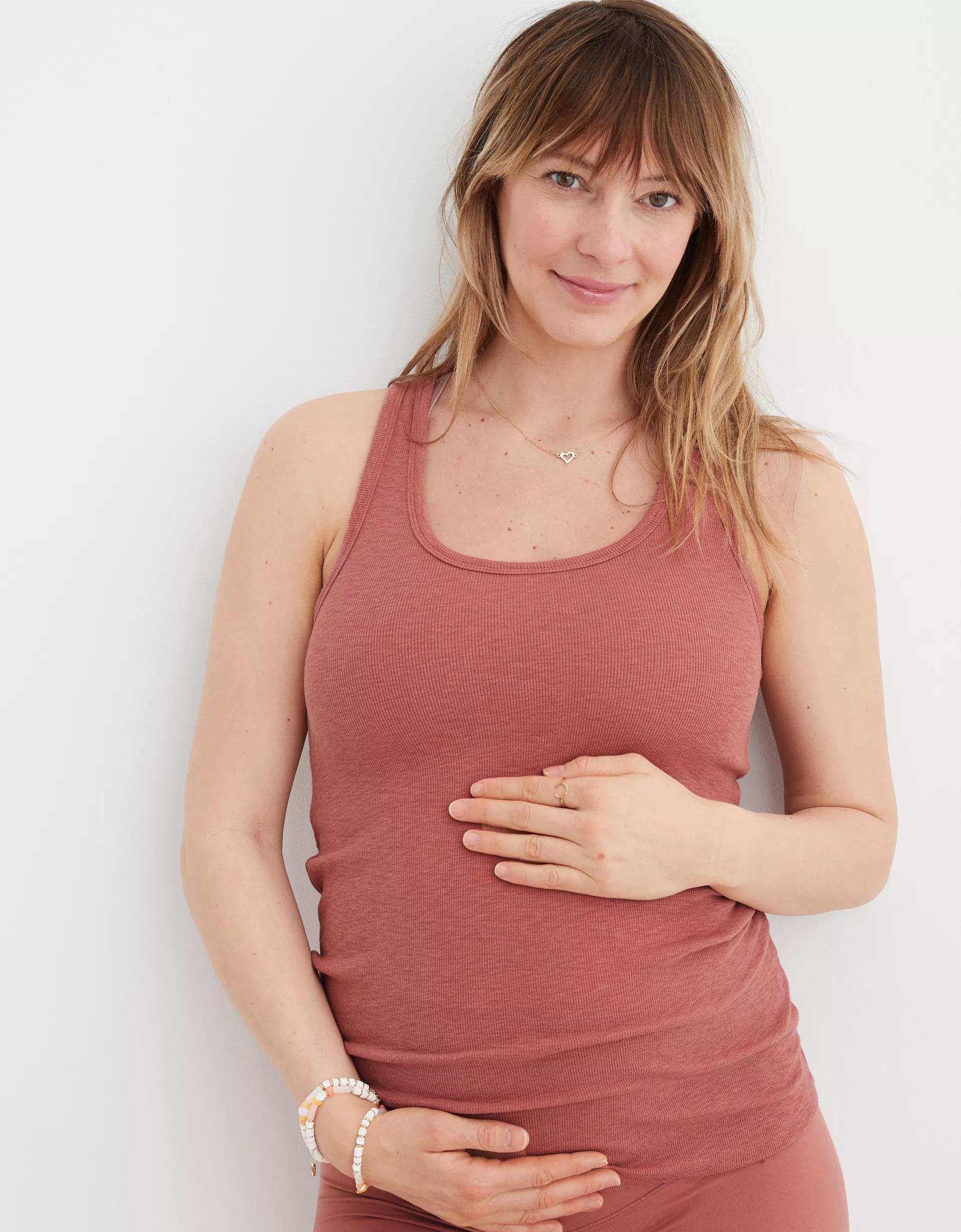 Mama By Aerie™ Ribbed Basic Tank Top Product Image