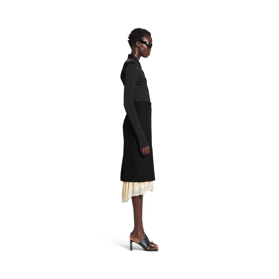 Women's Lingerie Tailored Skirt in Black Product Image