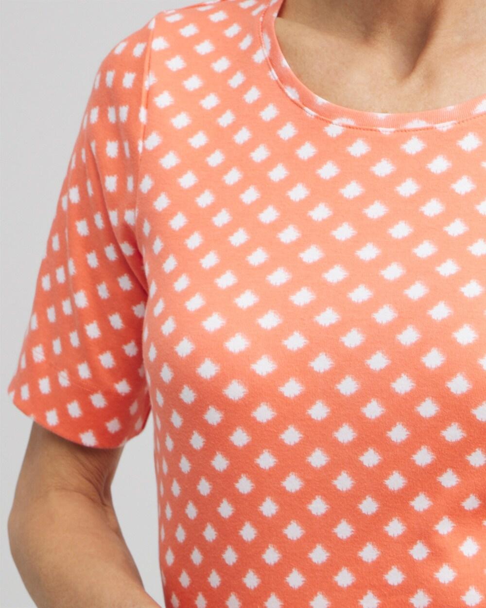 Checkered Everyday Elbow Sleeve Tee Product Image