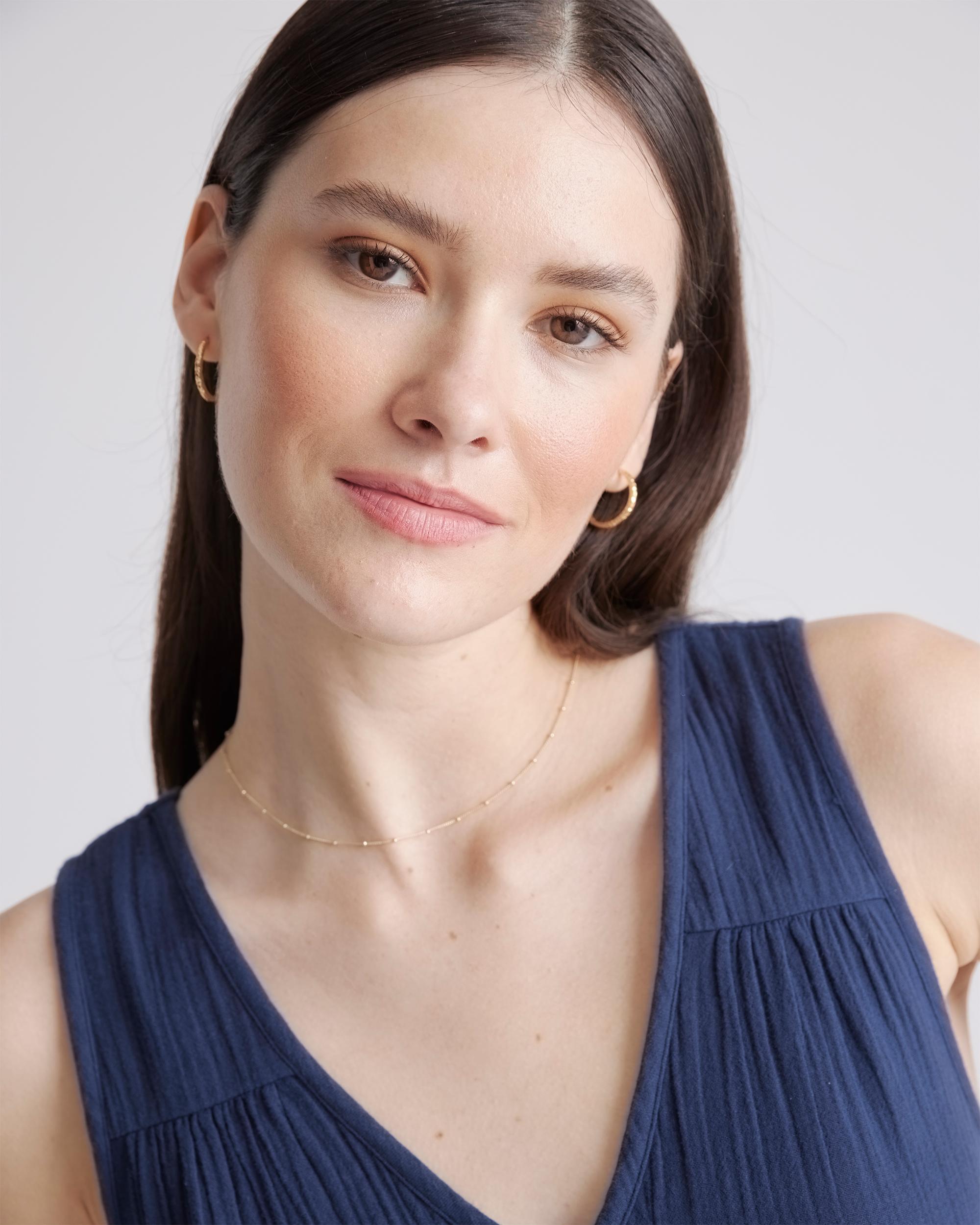 Quince | Women's Gauze Tiered Maxi Dress Size XS, Organic Cotton Product Image