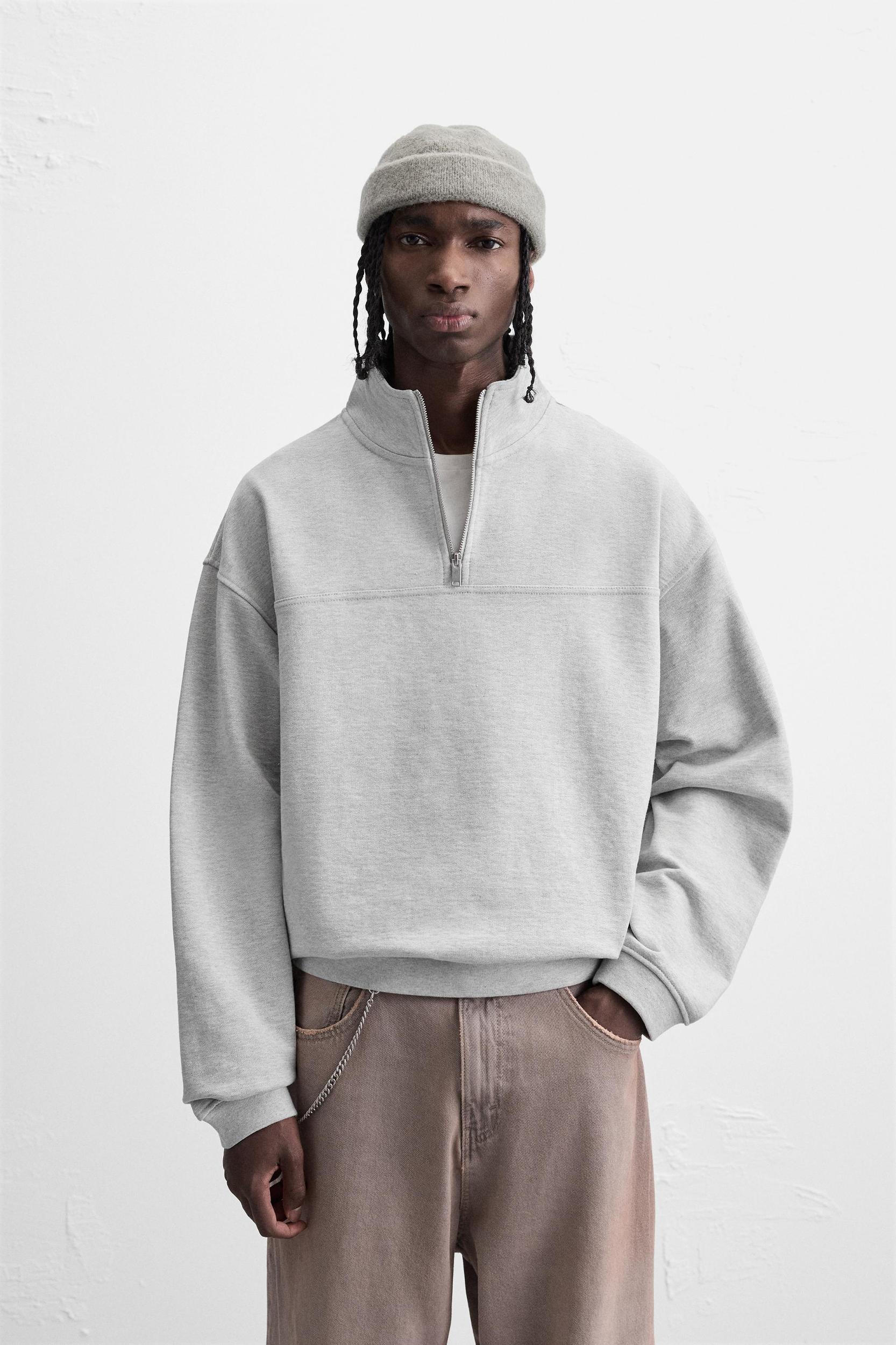 ZIP COLLAR SWEATSHIRT X ALL CAPS STUDIO Product Image
