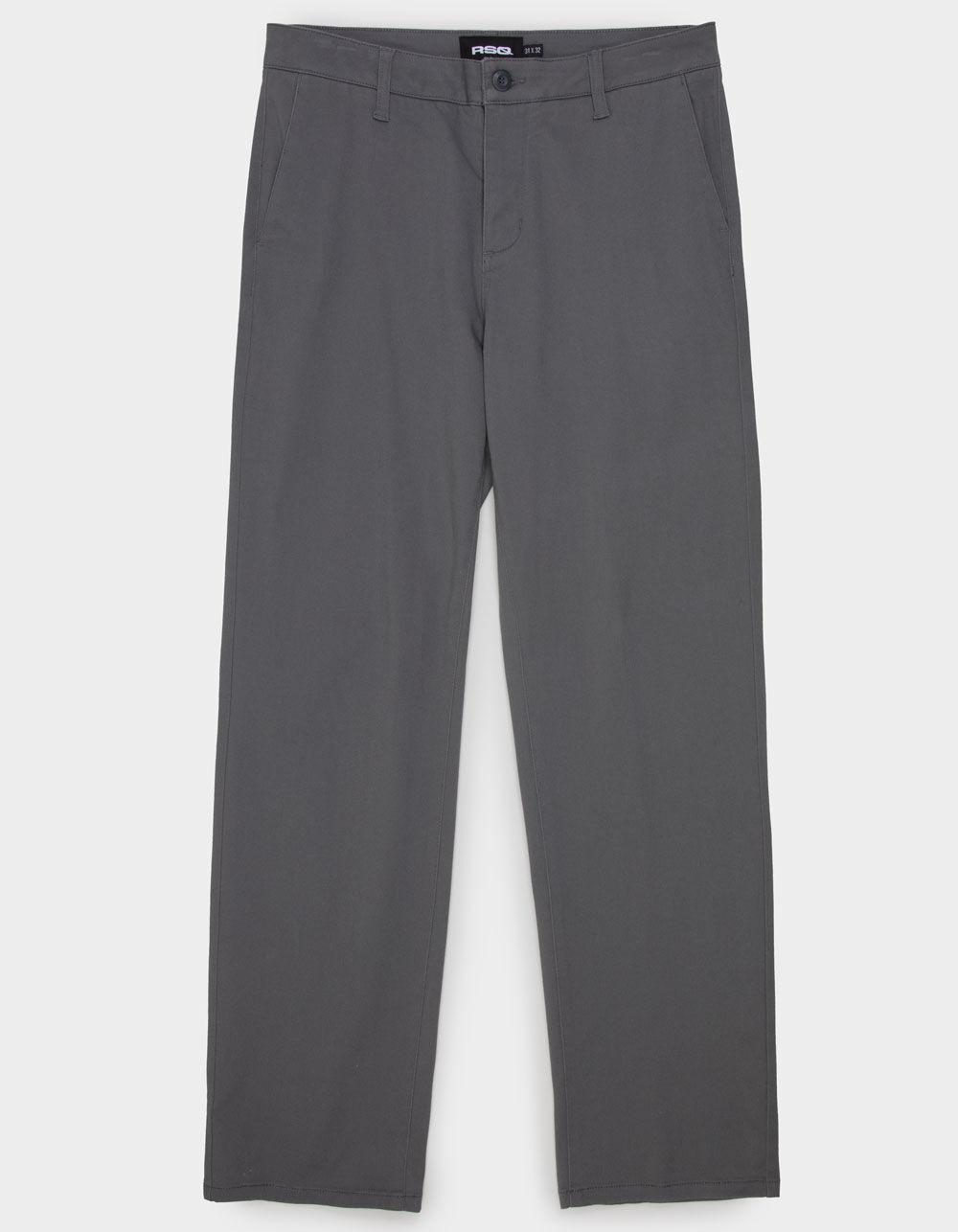 RSQ Mens Slim Straight Chino Pants - CHARCOAL Product Image
