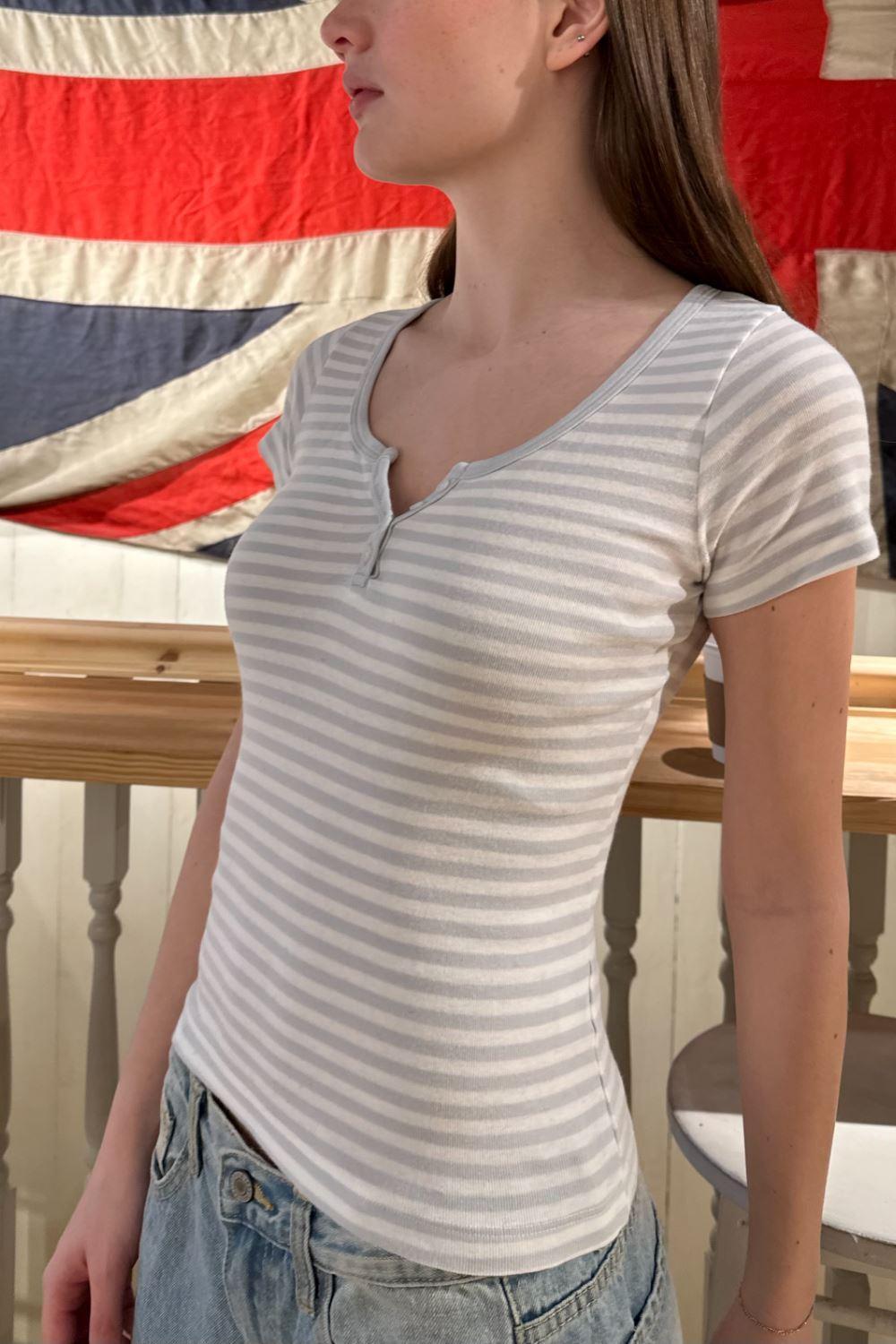 Zelly Striped Top Product Image