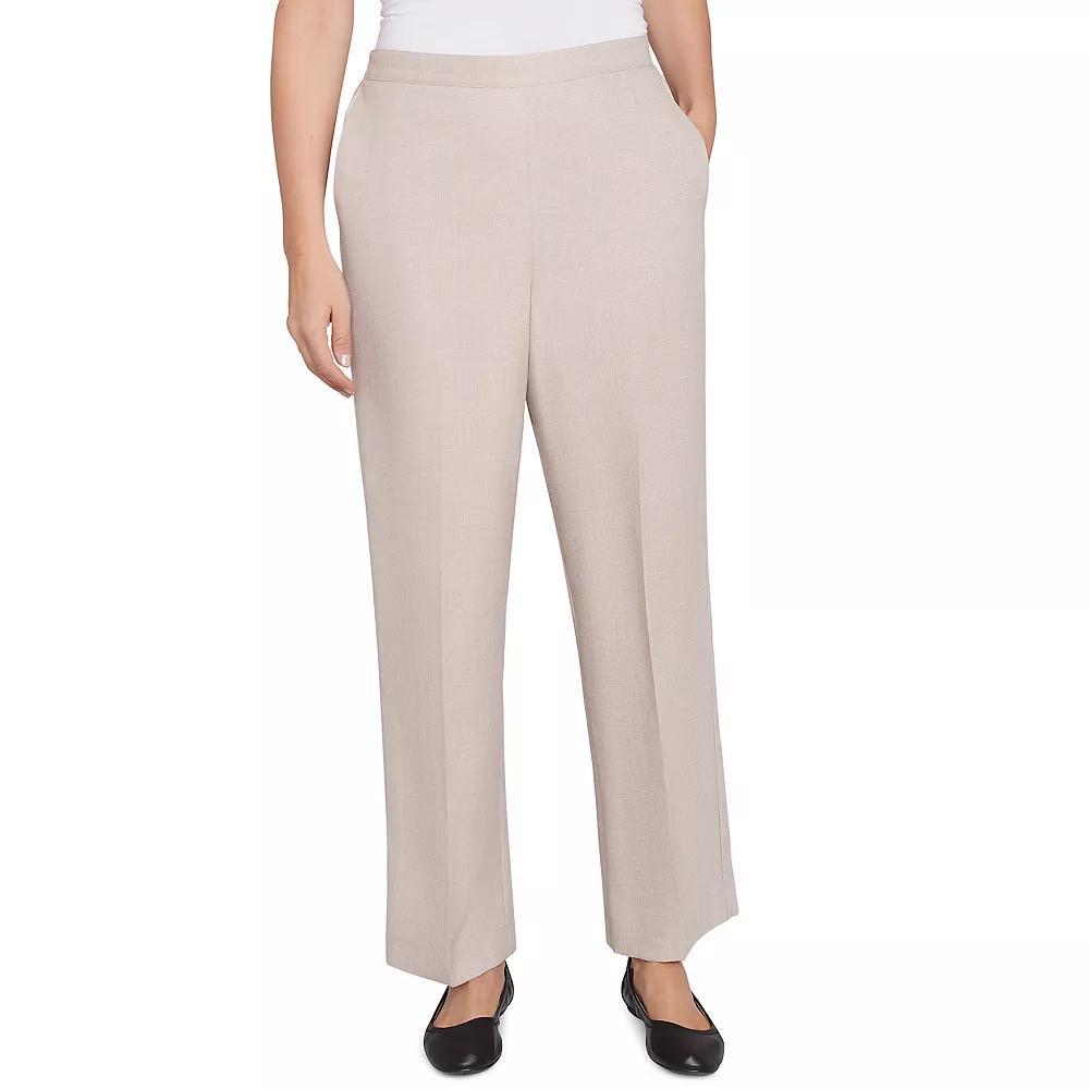 Women's Alfred Dunner Relaxed Linen Short Length Pants, Size: 12, Green Product Image