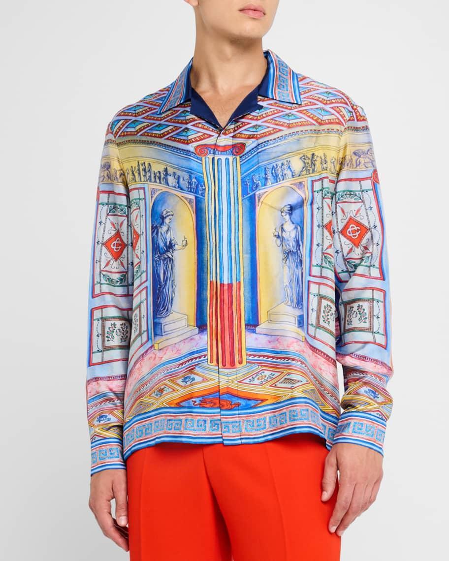 Mens Le Temple Cuban Collar Shirt Product Image