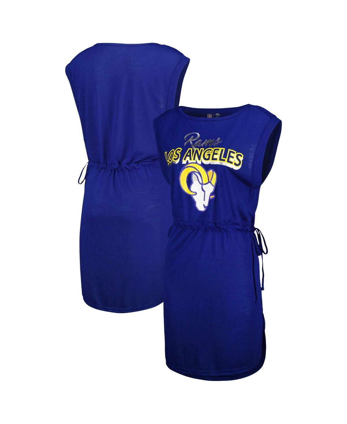 Women's G-III 4Her by Carl Banks Royal Los Angeles Rams G.O.A.T. Swimsuit Cover-Up, Size: Large, Blue Product Image