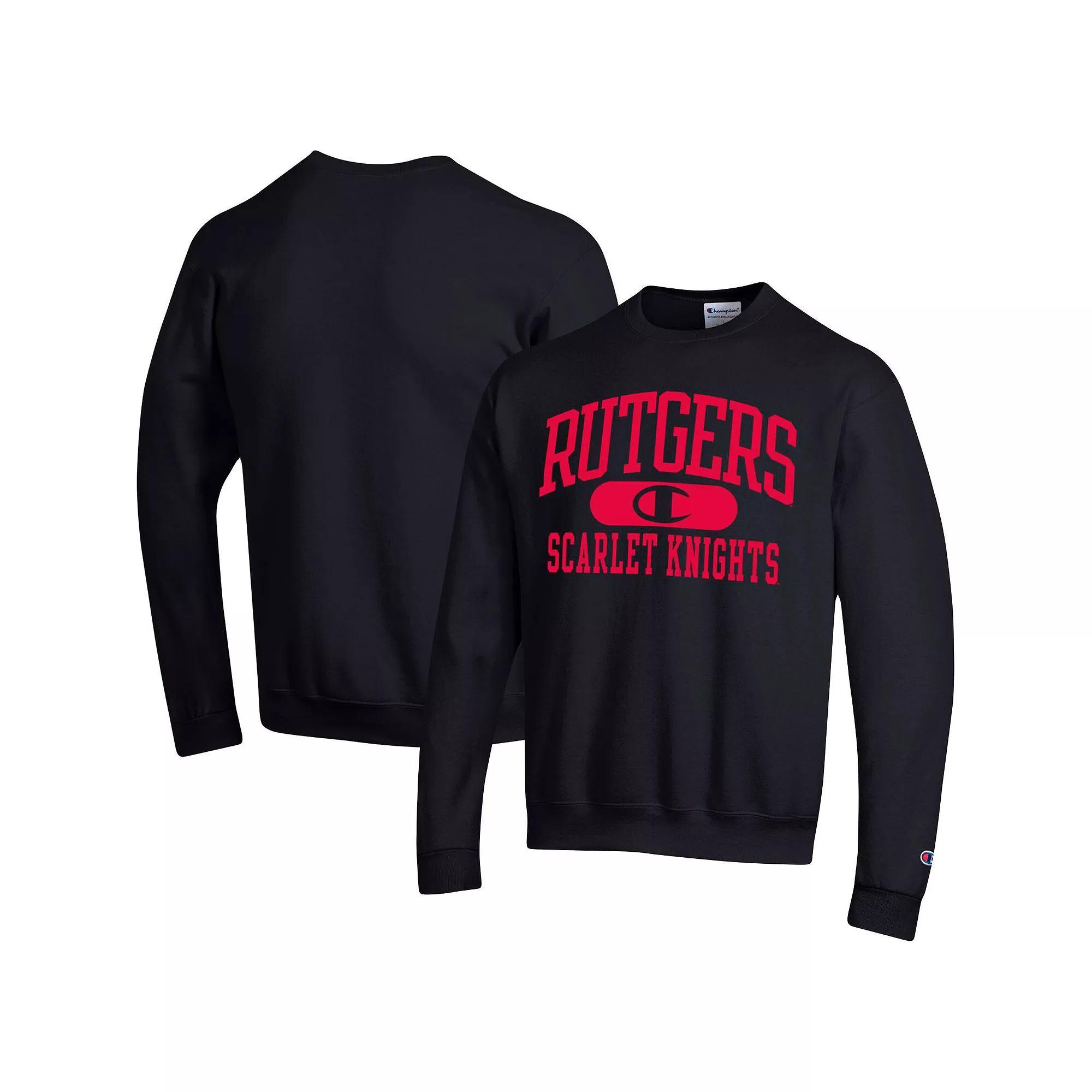 Men's Champion Black NC State Wolfpack Arch Pill Sweatshirt, Size: 2XL, Nst Black Product Image