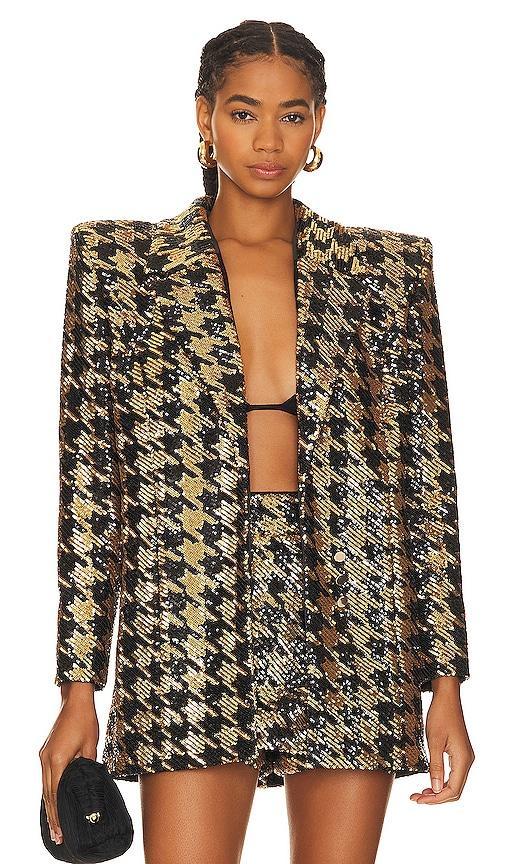 Womens Down In Flames Houndstooth Blazer Product Image