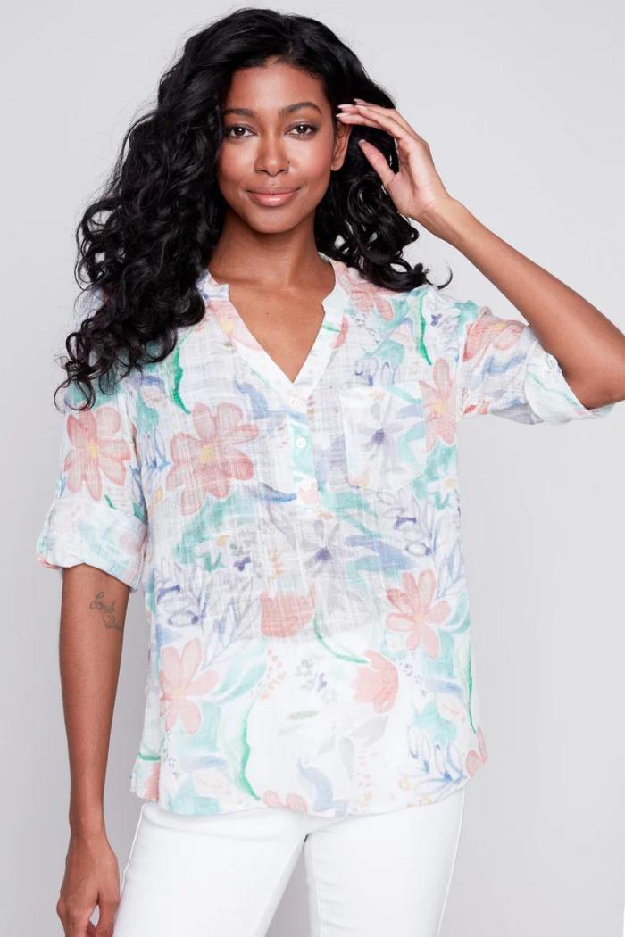 Cotton Gauze Blouse Product Image