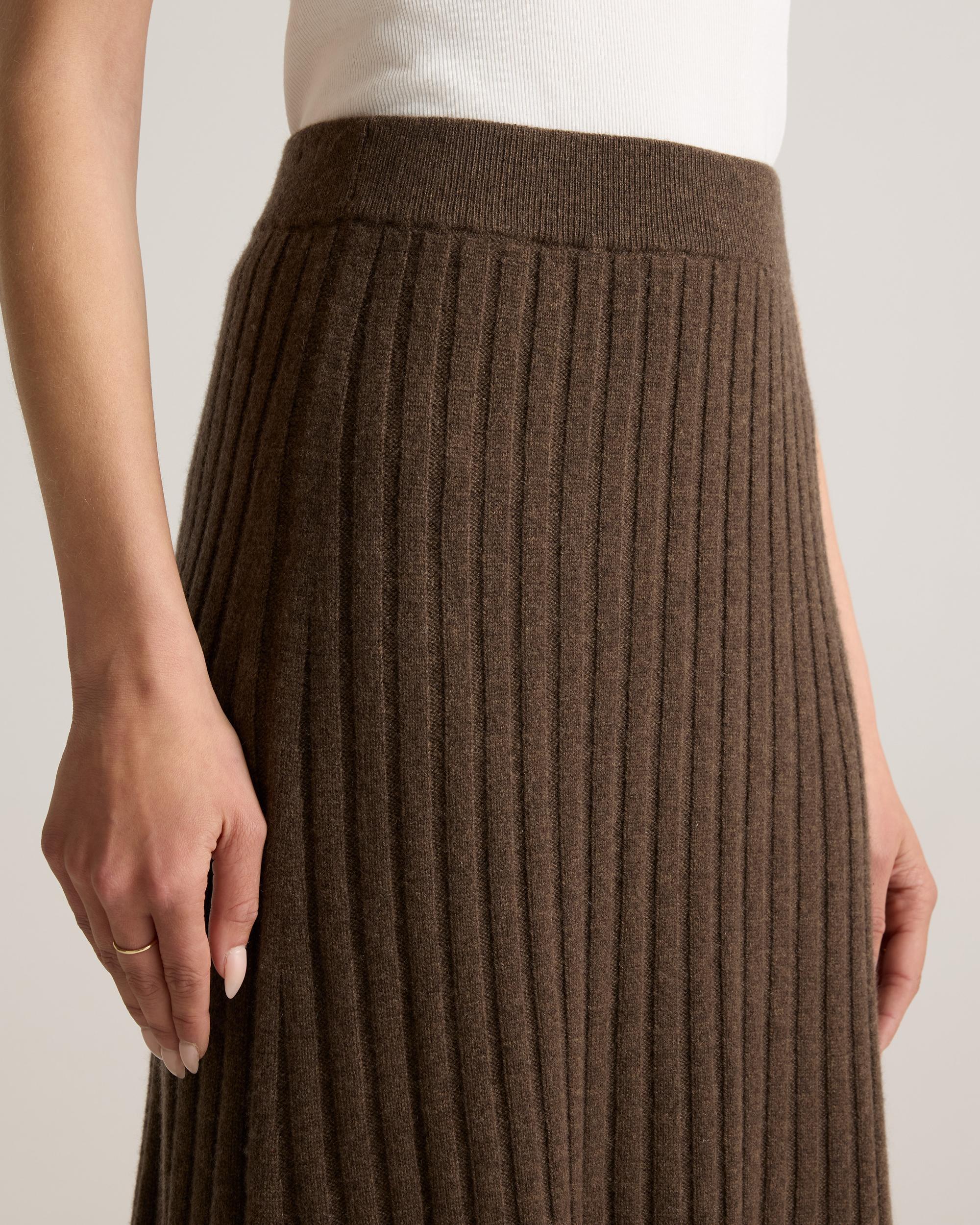 Quince | Women's Mongolian Cashmere Midi Skirt Size XL Product Image