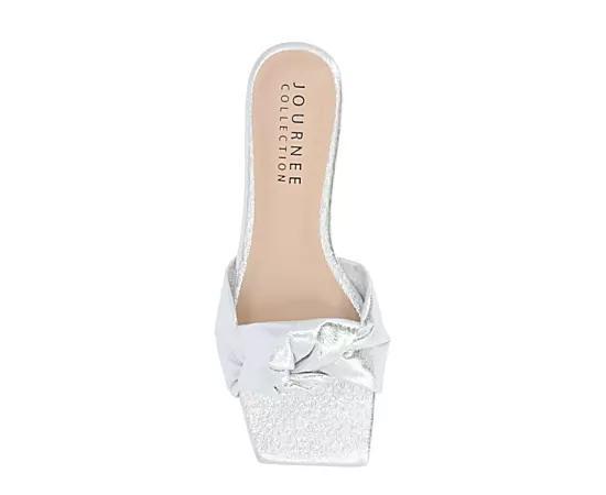 Journee Dianah Tru Comfort Foam™ Women's Slide Sandals, Size: 6.5, Silver Product Image