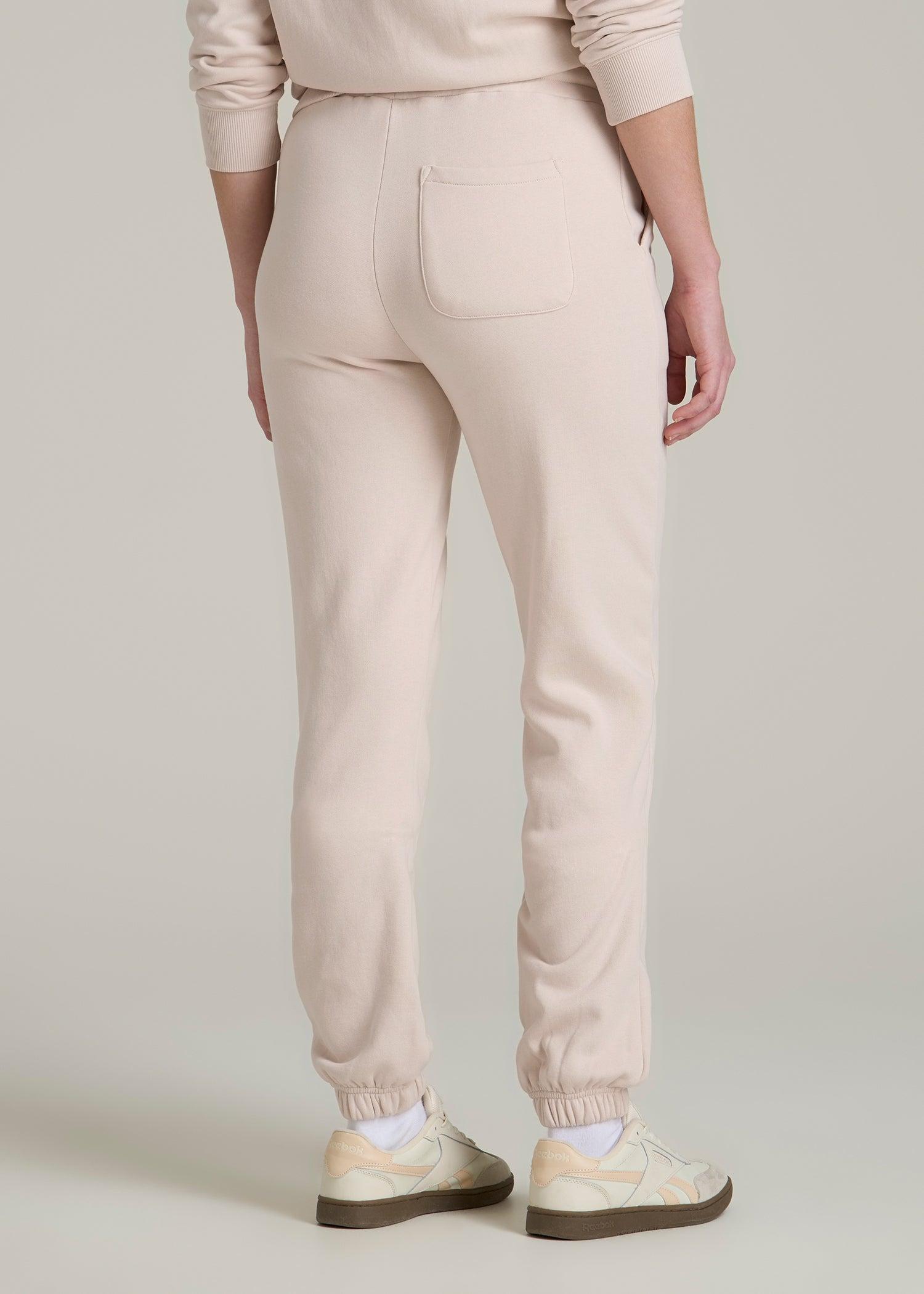Wearever Fleece SLIM-FIT High-Waisted Women's Sweatpants in Shell Product Image