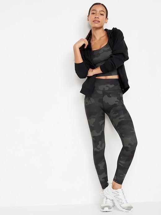 High-Waisted PowerSoft Rib Leggings Product Image